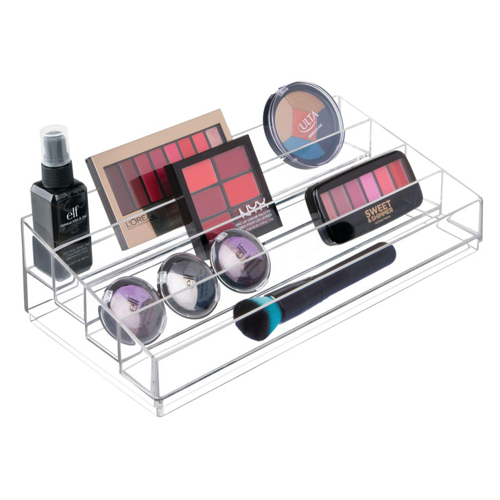 iDesign Tiered Cosmetics Nail Polish Organizer The Clarity Collection 1275 IN X 65IN X 375 IN Clear