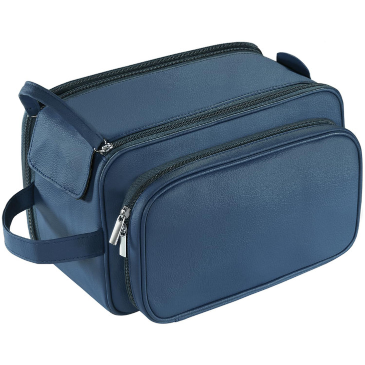 Buruis Extra Large Toiletry Bag for Men Travel Toiletry Organizer Dopp Kit Waterresistant Shaving Bags PU Leather Cosmet