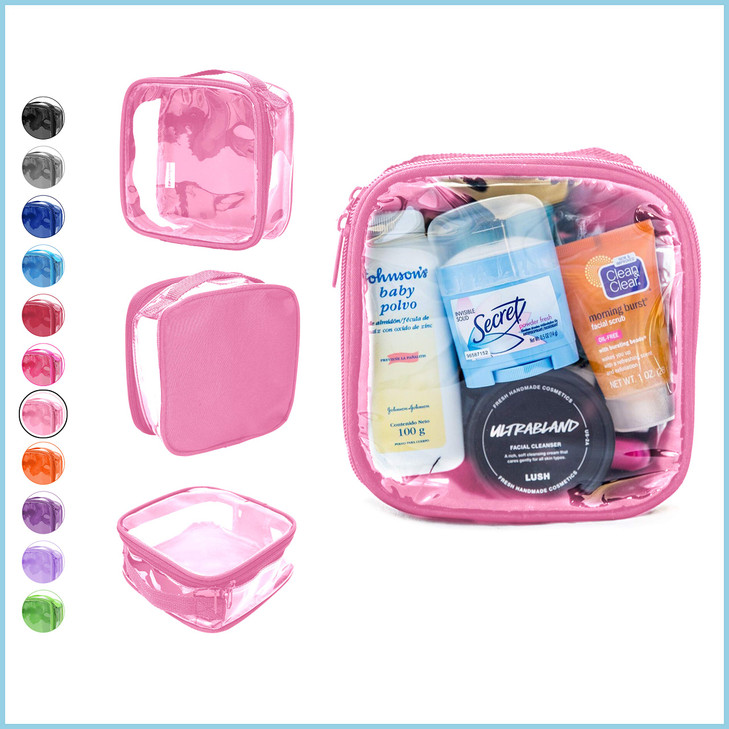 EzPacking Clear TSA Approved 311 Travel Toiletry Bag for Carry OnQuart Size Transparent Liquids Pouch for Airport Securi
