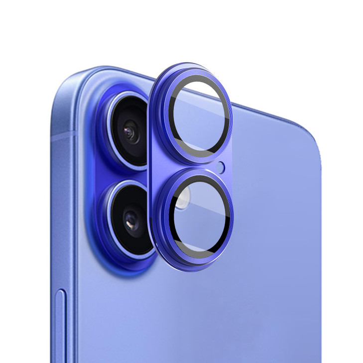 ZQCFKJ [Pink] for iPhone 16/iPhone 16 Plus Camera Lens Protector,Ultra HD 9H Tempered Glass Camera Cover screen Metal Ring Case Friendly Scratch Resi online at globaldelivered