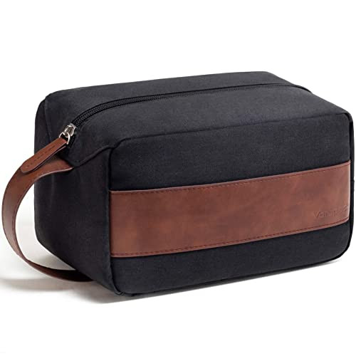 Vorspack Toiletry Bag for Men Water Resistant Travel Bag for Toiletries Accessories Travel Essentials Gifts Black