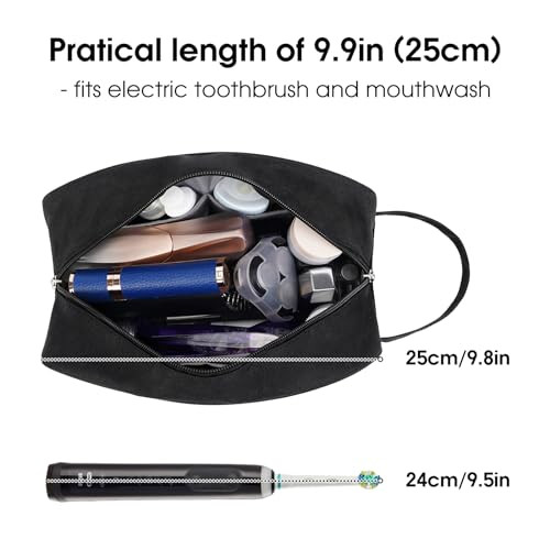 Narwey Travel Toiletry Bag for Women Traveling Dopp Kit Men Travel Bag for Toiletries Cosmetic Bag Makeup Bag Medicine B