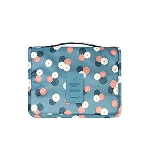 Semilyn Travel Toiletry Bag Waterproof Makeup Cosmetic Bag with Hanging Hook Portable Makeup Pouch Hanging Makeup Organi