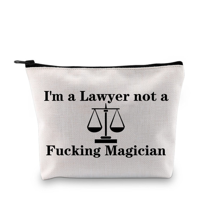 POFULL Lawyer Gifts For Women Attorney or Law Cosmetic Bag Law Cosmetic Bag Future Lawyer Gift Law Judge Gift Im a lawye