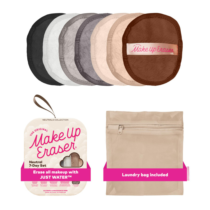The Original Makeup Eraser 7Day Set Erase All Makeup with Just Water Including Waterproof Mascara Eyeliner Foundation Li