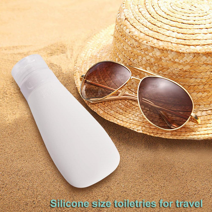 Vonpri Silicone Travel Bottles Leak Proof Squeezable Refillable Travel Accessories Toiletries Containers Travel Size Cos