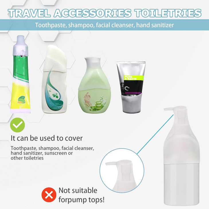 8 Pack Silicone Bottle Covers for Travel Cruise Must Haves Travel Essentials for Women Men Travel Size Toiletries Cruise