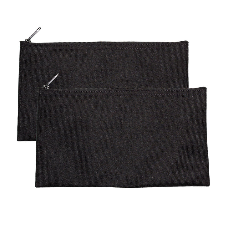 Cardinal bag supplies Multipack of 2 Compact Zipper Cloth Pouches Zipper Bag Travel Toiletry Cosmetics Stationary Case 1