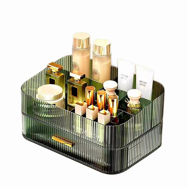 MIUOPUR Makeup Organizer with Stackable Drawers Bathroom Vanity Organizers and Storage Ideal for Desk and Dresser Counte