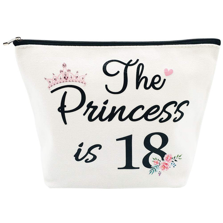 18th Birthday Gifts for Women Best Friend Daughter Funny 18 Year Old Birthday Gift for Her The Princess is 18 Cute Makeu