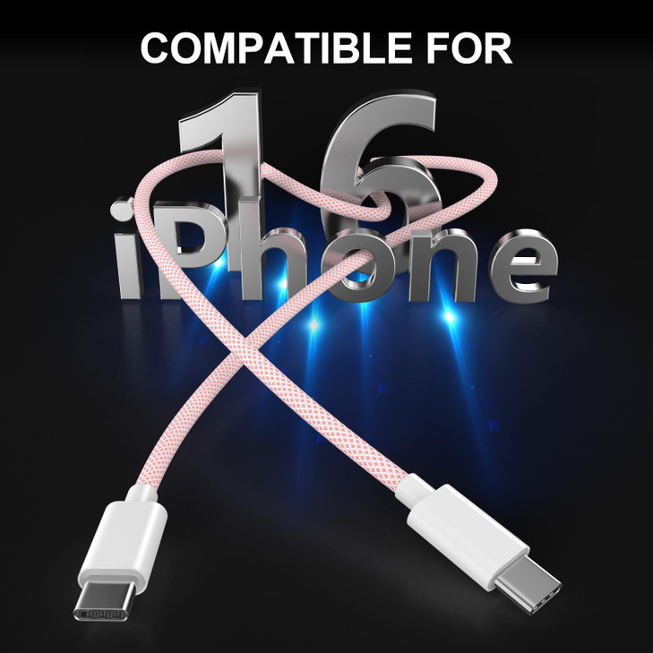 10FT USB C to USB C Charging Cable for iPhone 17 16 15, 60W Long Type C to C Charger Cable Cord for iPhone 17/17 Pro/17 Pro Max/Air/16/16 Pro Max/15/