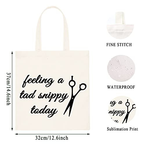 WCGXKO Funny Hairdresser Gift Cosmetology Graduation Gift Feeling A Tad Snippy Today Hairstylist Supplies Feeling a tad