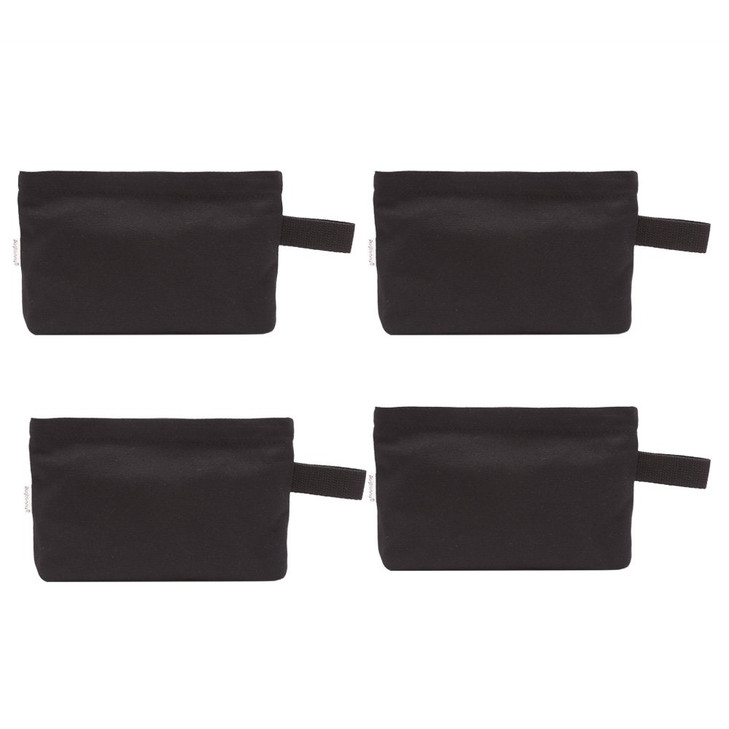 Augbunny Multipurpose Cotton Canvas Zipper makeup Bag Pouch 4pack