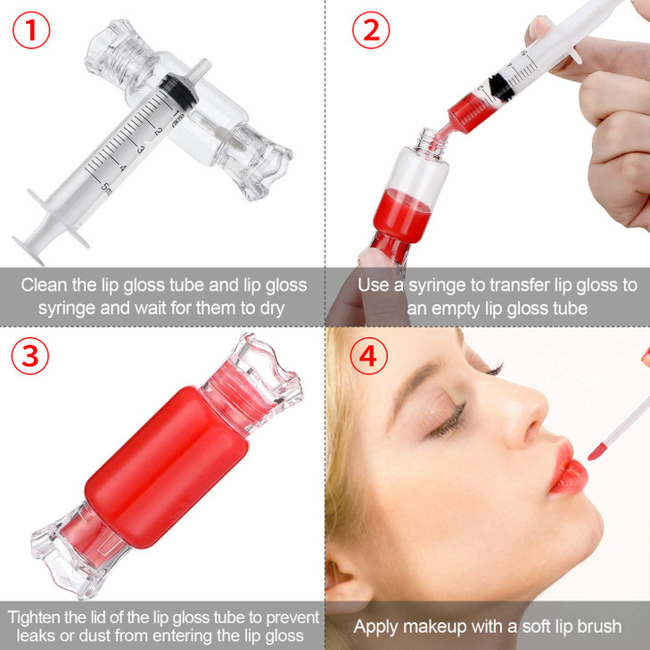 30 Pieces Empty Lip Gloss Tubes Tool Set Include 25 Pencil Ice Cream Lollipop Bottle Candy Shaped Empty Lip Gloss Bottle
