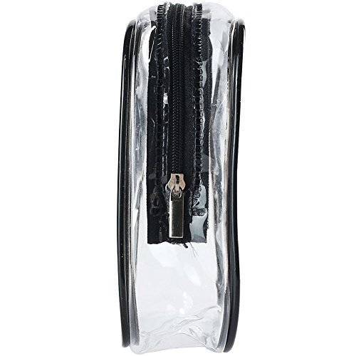 ScivoKaval Clear CarryOn Travel Toiletry Bag TSA 3 1 1 Airline Quart Bag 1 Quart Sized with Zipper for Men and Women 1 P