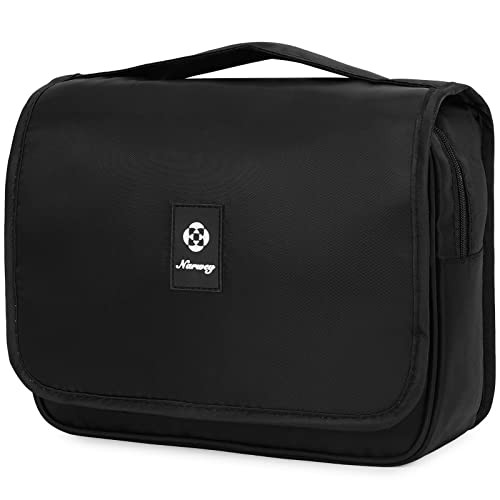 Narwey Hanging Toiletry Bag for Women Travel Makeup Bag Organizer Toiletries Bag for Travel Size Cosmetics Essentials Ac