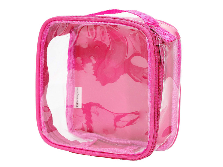 EzPacking Clear TSA Approved 311 Travel Toiletry Bag for Carry OnQuart Size Transparent Liquids Pouch for Airport Securi