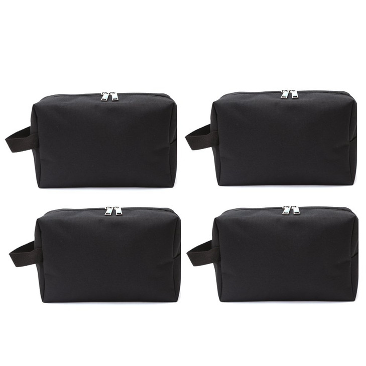 Augbunny 600D Portable Multipurpose Zipper Waterproof Travel Organizer Cosmetic Bag Make up Case Storage Bag Pouch 4pack