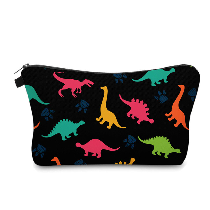 Aiphamy Cute Travel Makeup Bag Cosmetic Bag Small Pouch Gift for Women Dinosaur