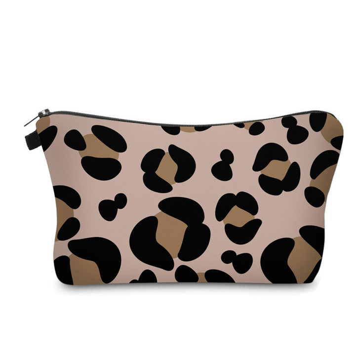 Aiphamy Cute Travel Makeup Bag Cosmetic Bag Small Pouch Gift for Women Big Leopard