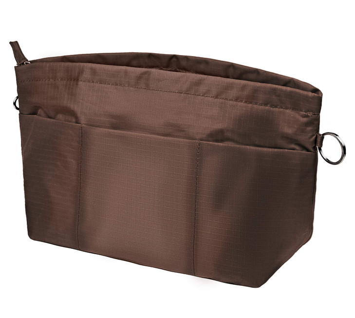 Vercord Purse Organizer Insert Bag Tote Handbags Pocketbook Inserts Organizers Zipper 11 Pockets Coffee Small