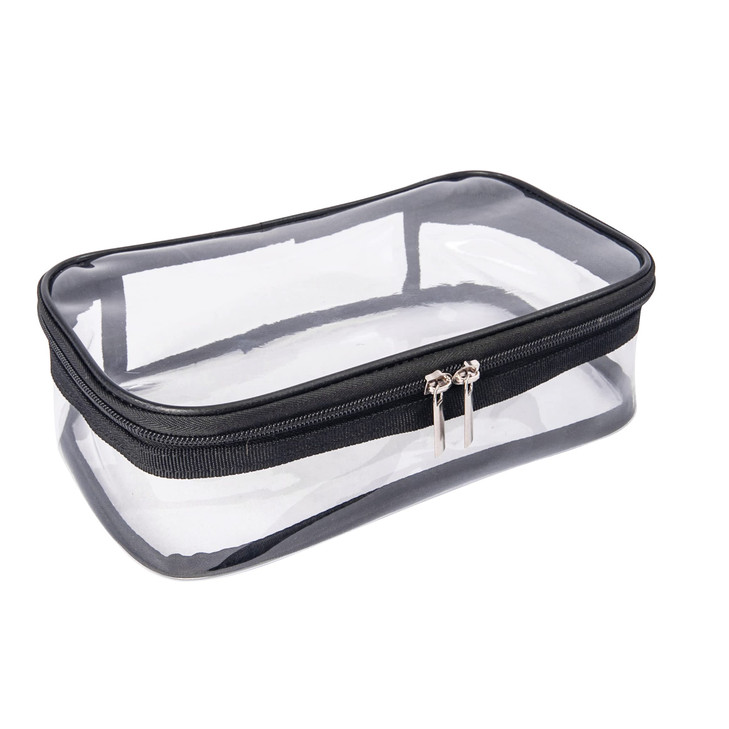 Jula Vance Portable Zippered Transparent Vinyl Travel Cosmetic Bag Clear PVC Makeup Kits Organizer Utility Pouch See Thr