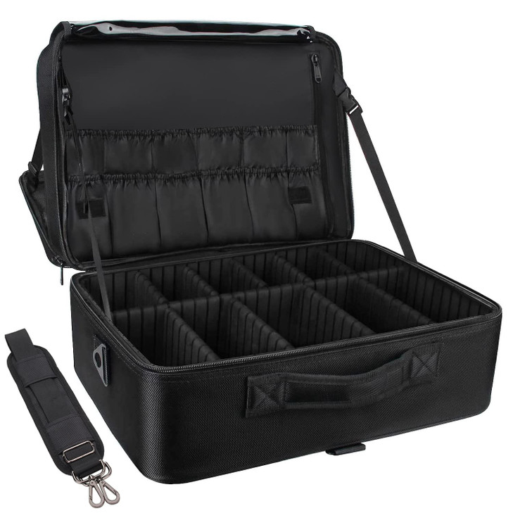 Relavel Extra Large Makeup Case Travel Makeup Train Case Professional Makeup Artist Bag Portable Nail Organizer Box Art