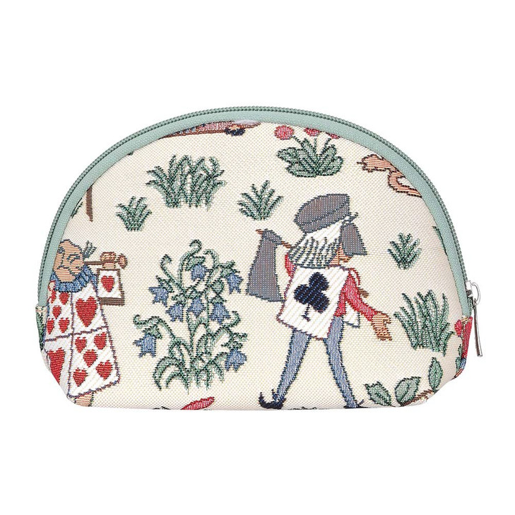 Signare Tapestry Cosmetic Bag Toiletry Makeup Bag for Women With Alice Design COSMALICE