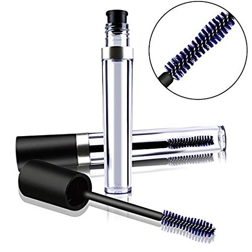 Onwon 2 Pcs 8 mL Empty Mascara Tubes With Eyelash Wand Rubber Inserts and Funnels for Castor Oil Ideal Kit for DIY Cosme