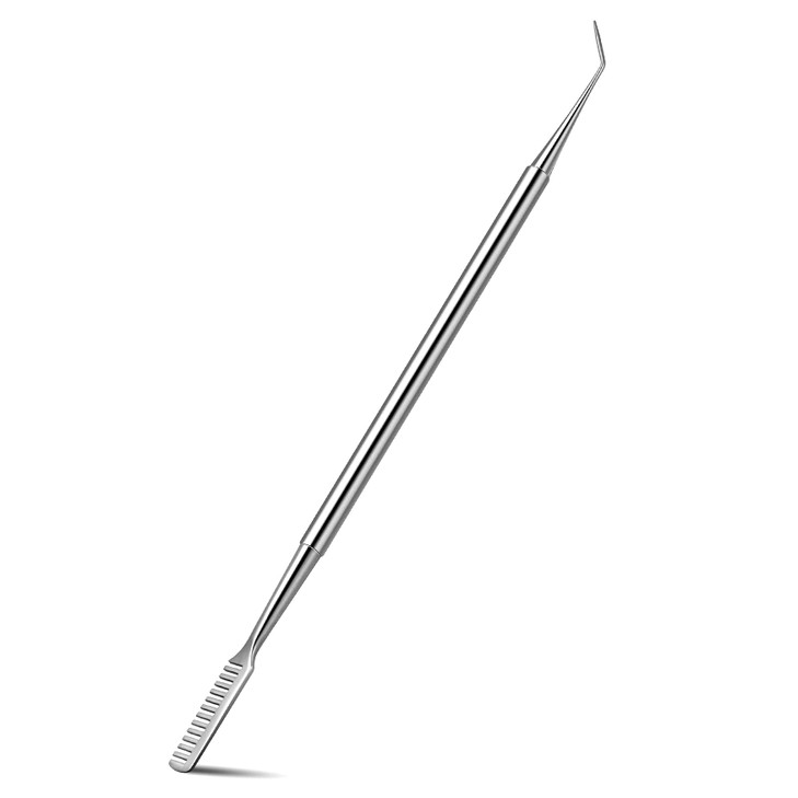 FVION 2 in 1 Eye Lash Lift Tool Stainless Steel Eyelash Separator Tool for Eyelash Eyebrow Perming Tinting Metal Lash Li