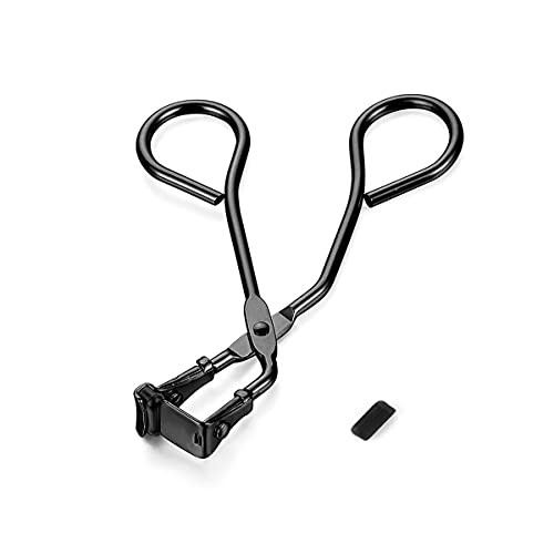 Silicone Eyelash Curler with Refill Pads No Pinching Mini Lash Curler for Fits All Eyelash Shapes