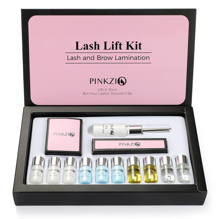 PINKZIO Lash Lift Kit Eyelash Perm Kit Professional Eyelash Lash Curling SemiPermanent Curling Perming Suitable For Salo