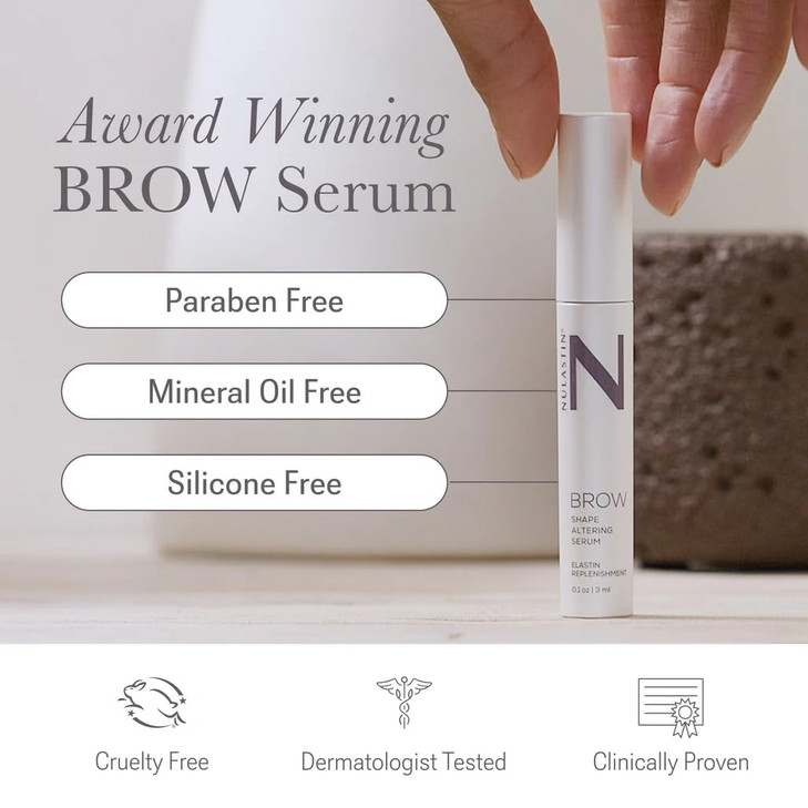 NULASTIN Shape Altering Eyebrow Serum Brow Serum to Shape Define Improves the Appearance of Sparse Eyebrows for a Fuller