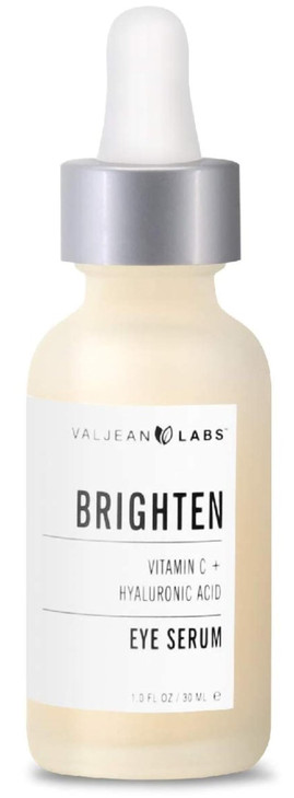 Valjean Labs Brighten Eye Serum with Vitamin C Hyaluronic Acid Helps Minimize Dark Circles and Even Skin Tone Paraben Fr