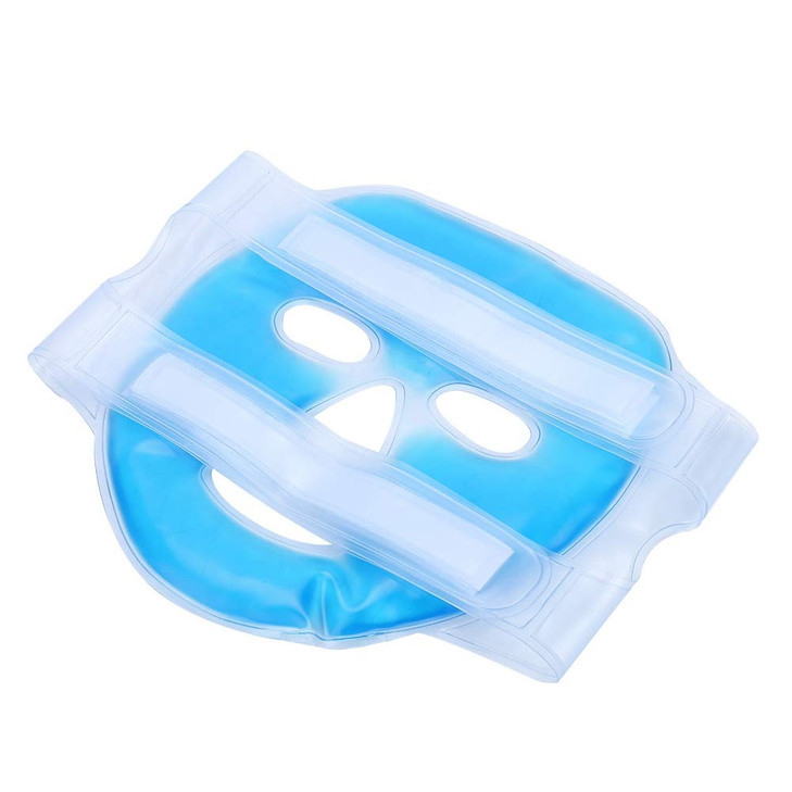 Salmue Reusable Ice Face Mask Hot Cold Therapy Cold Gel Mask Fatigue Relief Full Face Sleep Mask for Swollen Face Reduce