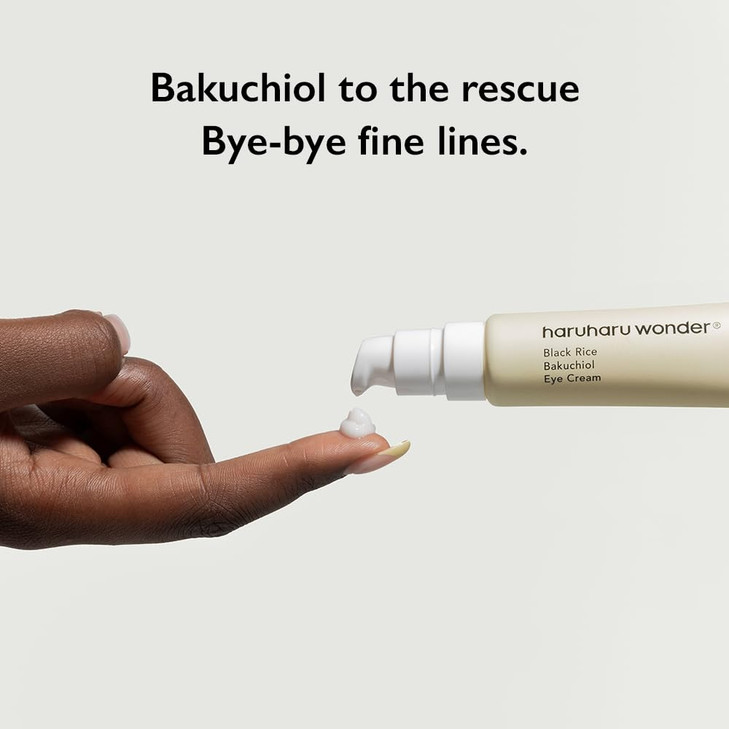 Haruharu Wonder Black Rice Bakuchiol Eye Cream 067 floz 20ml AntiAging Wrinkle Care Natural Retinol Alternative Cruelty