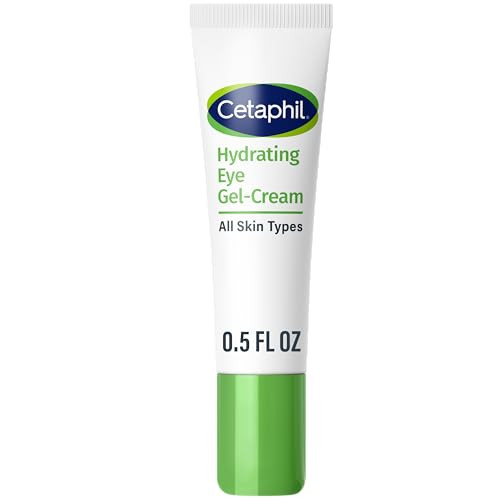 Cetaphil Hydrating Eye GelCream With Hyaluronic Acid 05 Fl oz Brightens and Smooths Under Eyes 24 Hour Hydration for All