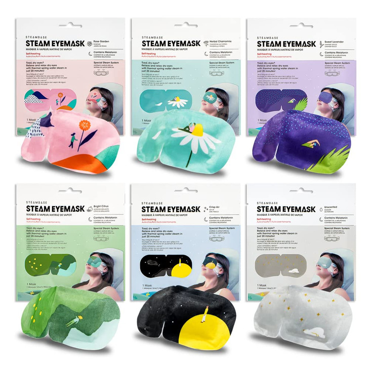 Steam Eye Mask for Dry Eyes and Puffiness Fast Relief Disposable Self Heating Masks Stocking Stuffers 12 Pack