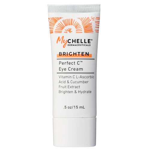 MyCHELLE Dermaceuticals Perfect C Eye Cream Eye Cream for Dark Circles and Puffiness with Vitamin C Plant Stem Cells to