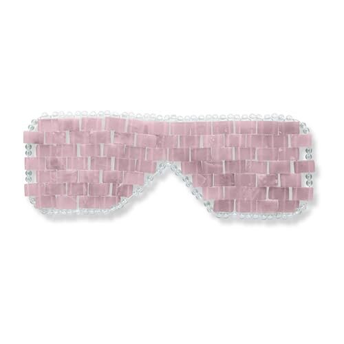 Alana Mitchell Rose Quartz Stone Eye Mask Weighted Eye Mask to Eliminate Wrinkles Puffiness Irritation Headache and Migr
