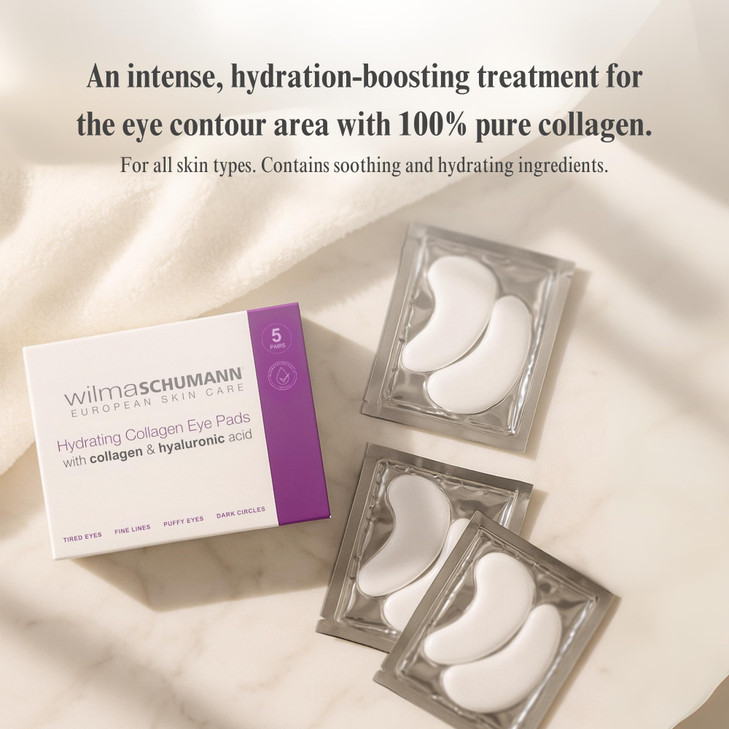 WILMA SCHUMANN Collagen Under Eye Patches Dark Circle Wrinkles Under Eye Mask Pack of 5