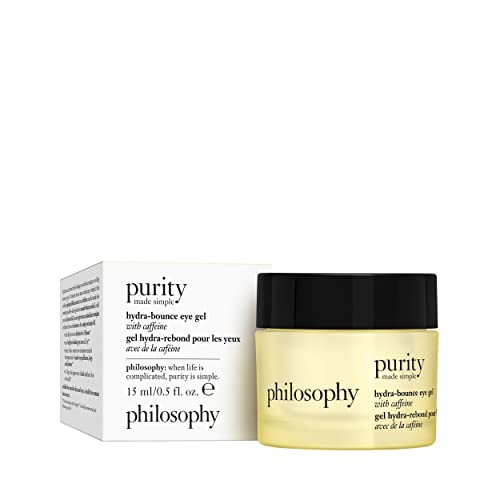 philosophy purity made simple hydrabounce eye gel with meadowfoam seed oil shea butter gingko extract provides 24hour hy