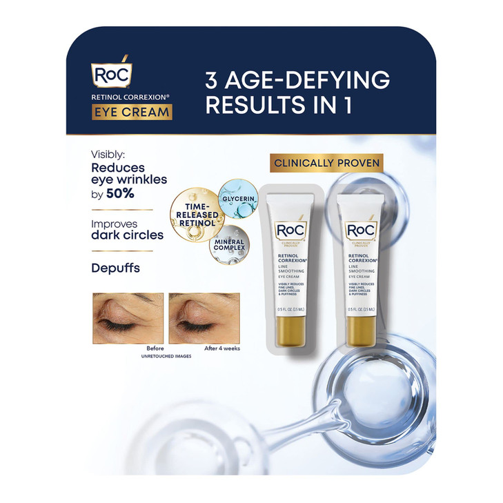 RoC Retinol Correxion Eye Cream 05 oz Pack of 2
