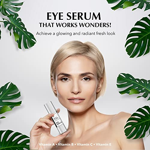 TRUGARI Eye Serum MultiVitamin Skin Care Serum with Vitamins A B C and E Rejuvenating Dark Spot Remover for Face and Und