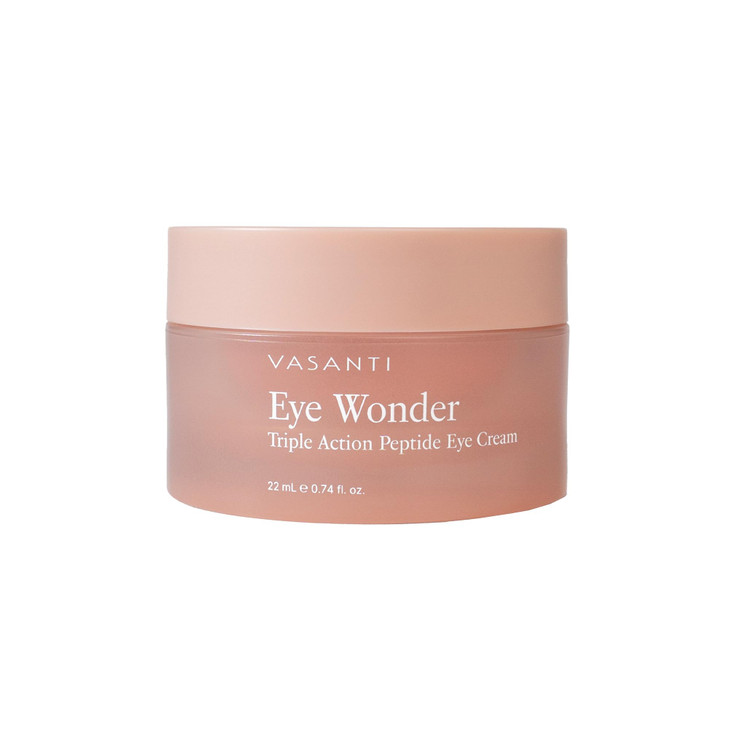VASANTI EYE WONDER Triple Action ParabenFree Eye Treatment Cream Clinically Proven Peptides Botanicals Helps with Dark C