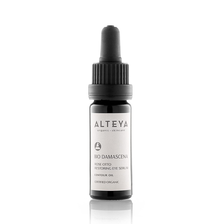Alteya Organics Eye Serum USDA Certified Organic Skin Care 034 Fl Oz10 mL Bio Damascena AwardWinning Eye Treatment With