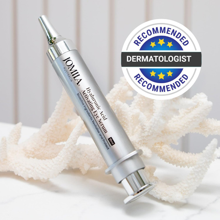 Jomila Hyaluronic Acid Activating Eye Serum AntiAging Serum Enriched with Vitamin C and Antioxidants Instant Tightening