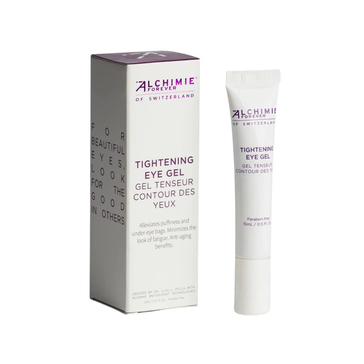 Alchimie Forever Tightening Eye Gel Immediate Lifting Effect Reduces Appearance of Fine Lines Puffiness Caffeine Apple S