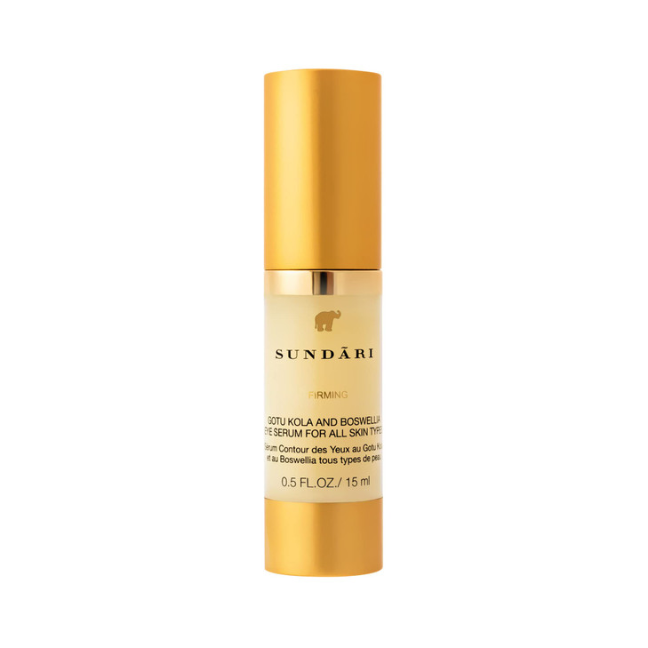 SUNDARI Gotu Kola and Boswellia Eye Serum 05 Fl Oz Firming Eye Contour Treatment Reduces Bags Wrinkles Tightens for Fres