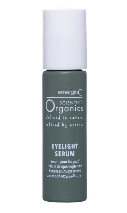 emerginC Scientific Organics Eyelight Serum Roll On Eye Serum with Plant Stem Cells Hyaluronic Acid to Combat The Appear